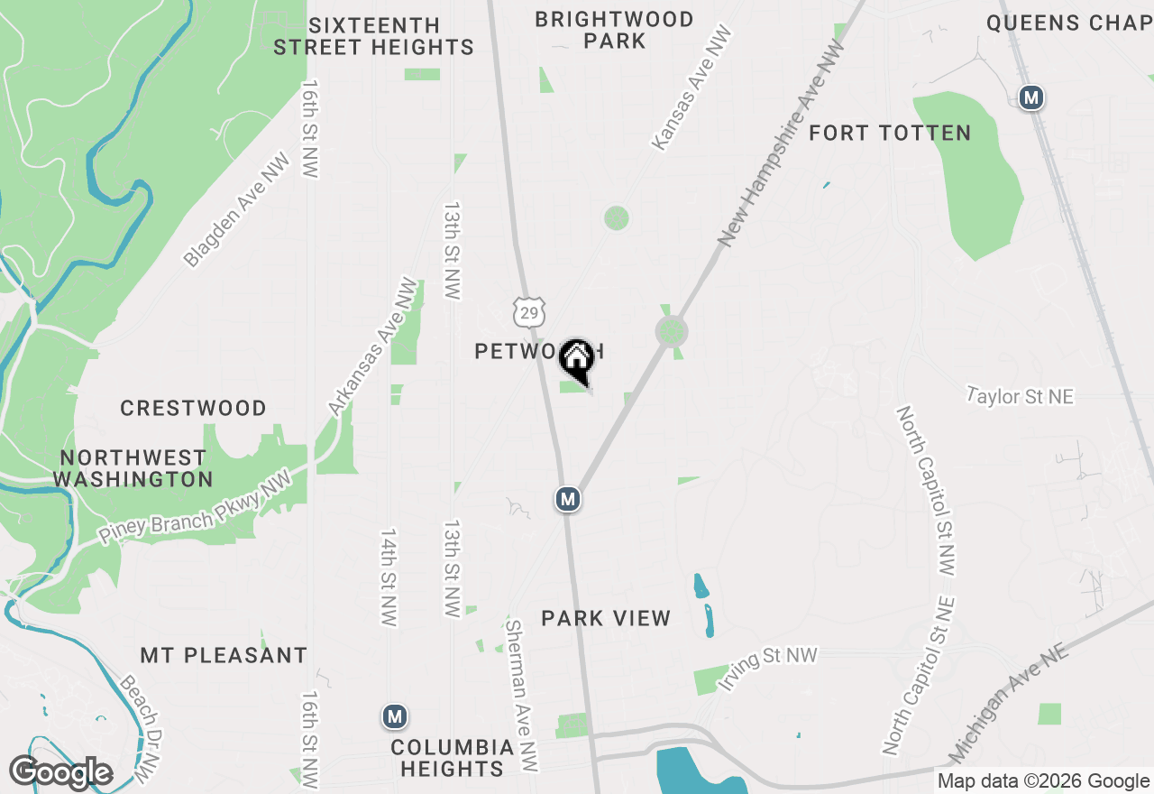 Map of 804 Taylor Street Nw #201, Washington, DC 20011