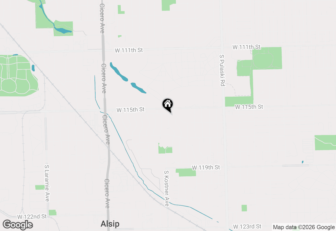 Map of 4415 W 115th Place, Alsip, IL 60803