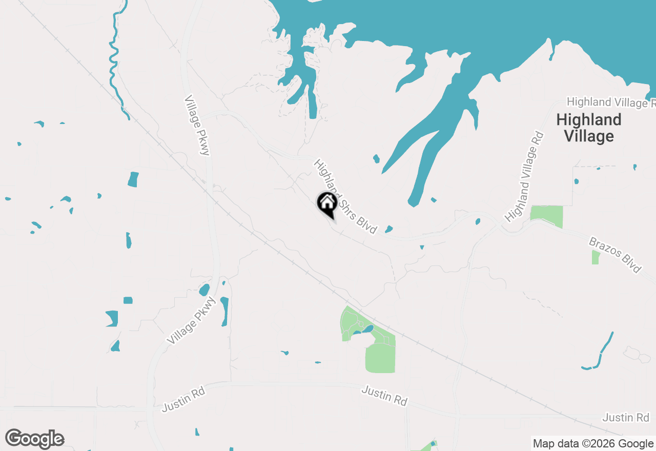 Map of 2520 Rosedale Street, Highland Village, TX 75077