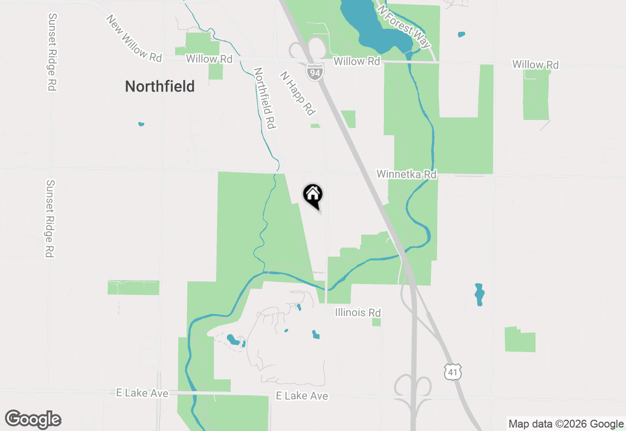 Map of 4020 Arbor Lane, Northfield, IL 60093