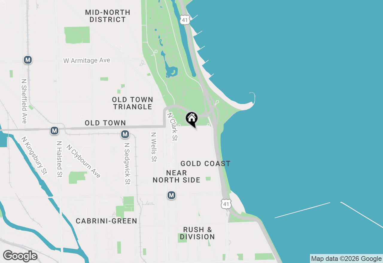 Map of 1540 N State Parkway #10C, Chicago, IL 60610