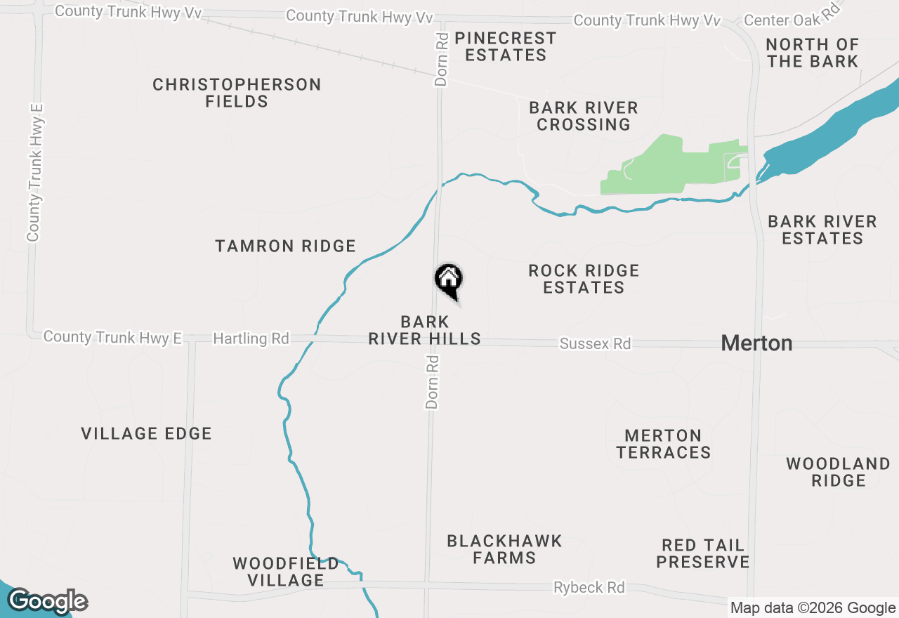 Map of W292N6880 Dorn Rd, Hartland, WI 53029