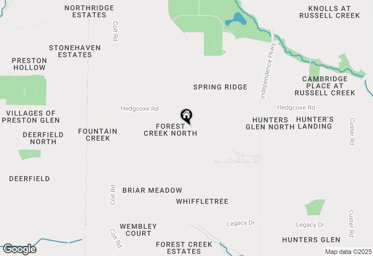 Map of 7801 San Isabel Drive, Plano, TX 75025