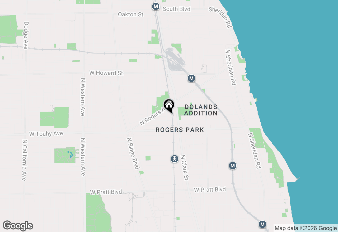 Map of 7315 N Honore Street #3, Chicago, IL 60626
