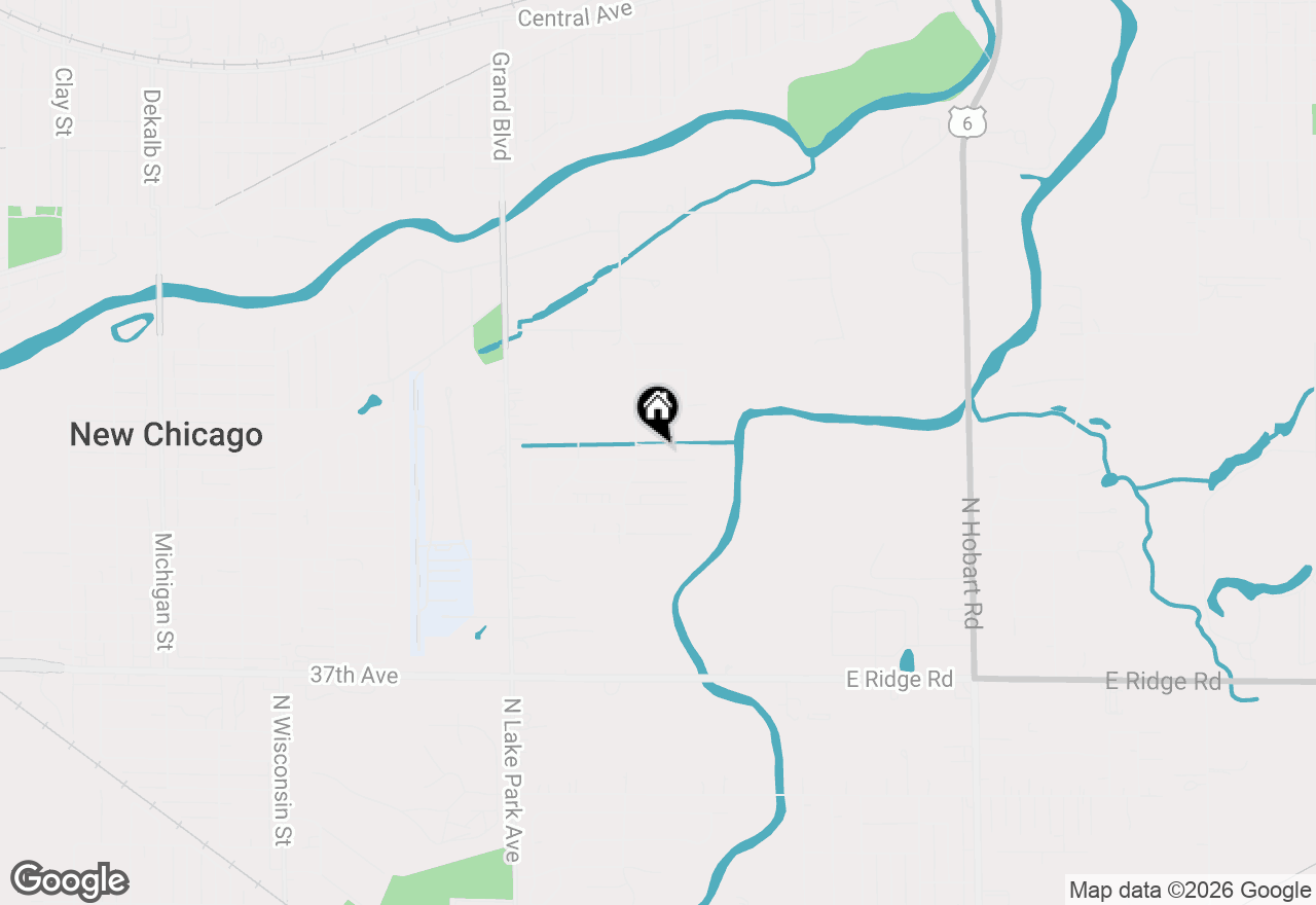 Map of 1618 E 33rd Avenue, Hobart, IN 46342