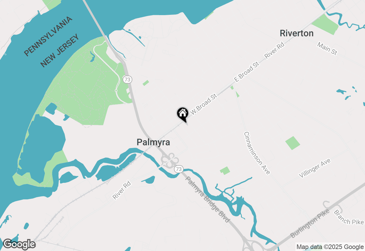 Map of 510 W Broad Street, Palmyra, NJ 08065