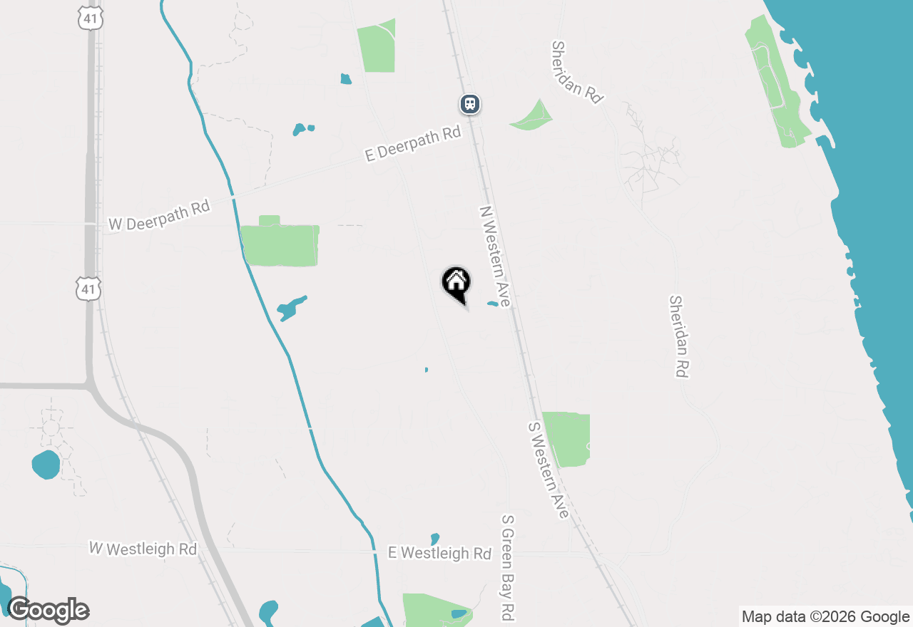 Map of 197 N Green Bay Road, Lake Forest, IL 60045