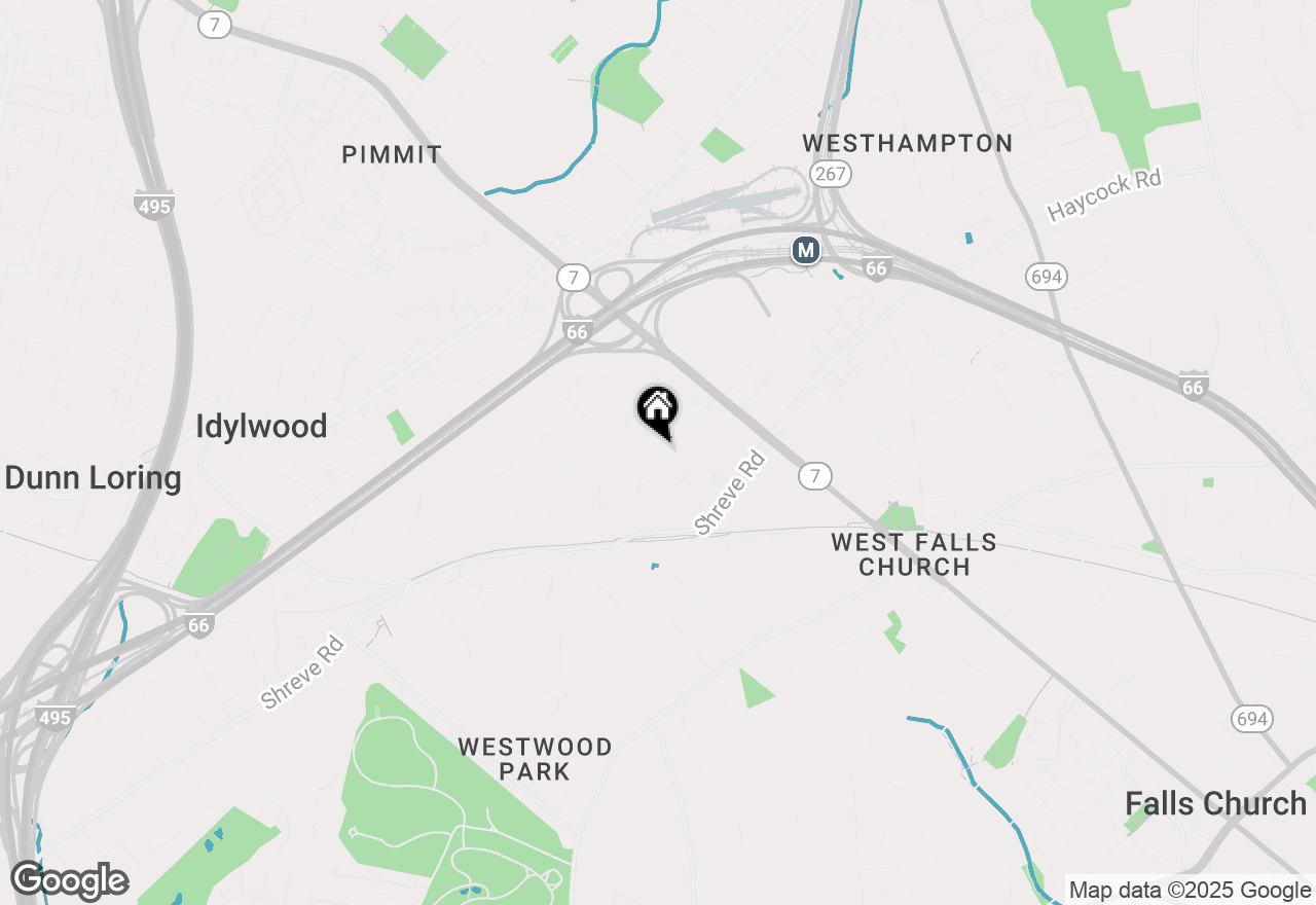 Map of 7209 Gordons Road, Falls Church, VA 22043