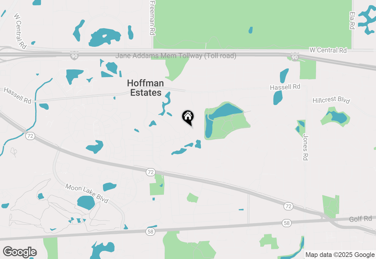 Map of 1456 Della Drive, Hoffman Estates, IL 60169