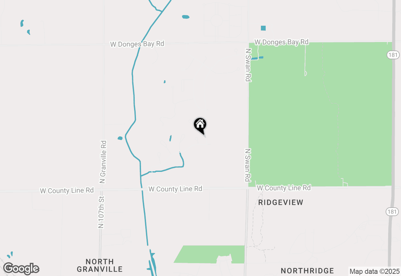Map of 9820 N Shannon Ct, Mequon, WI 53097