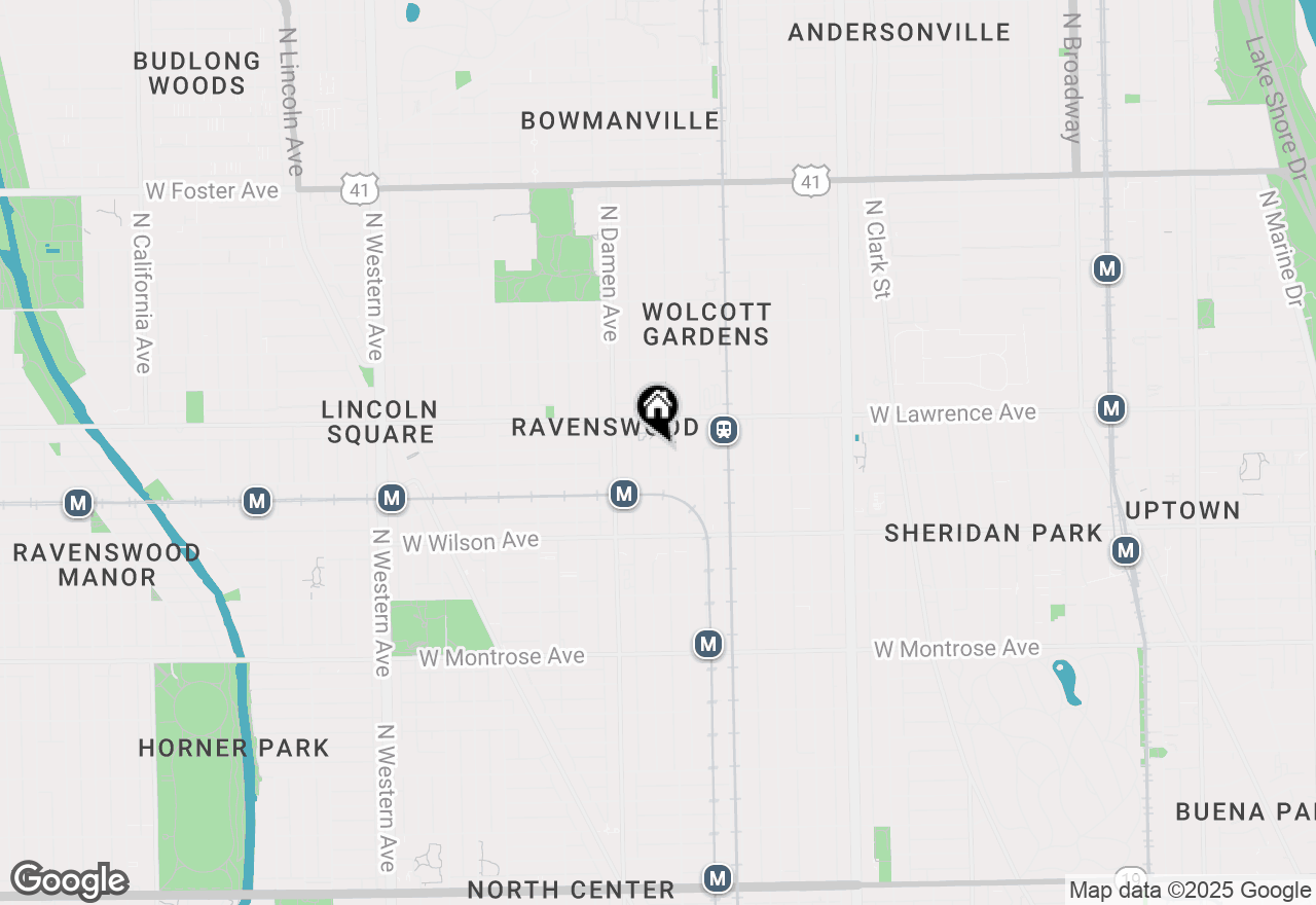 Map of 4727 N Winchester Avenue #3N, Chicago, IL 60640