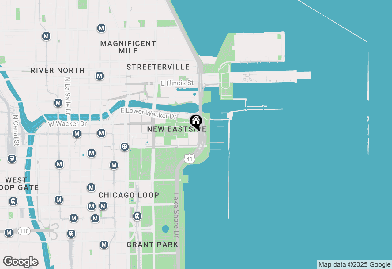 Map of 195 N Harbor Drive #2308, Chicago, IL 60601