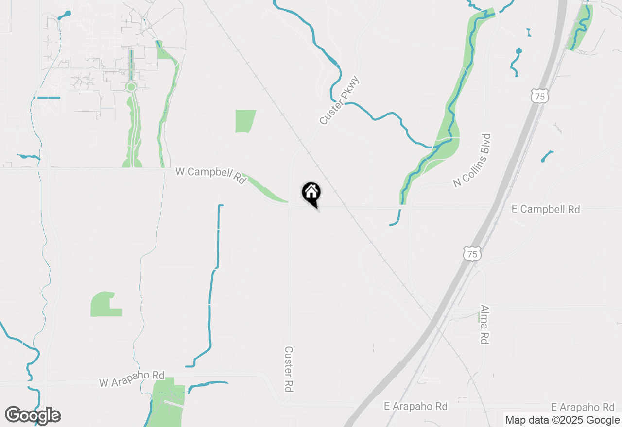 Map of 417 Campbell Court, Richardson, TX 75080