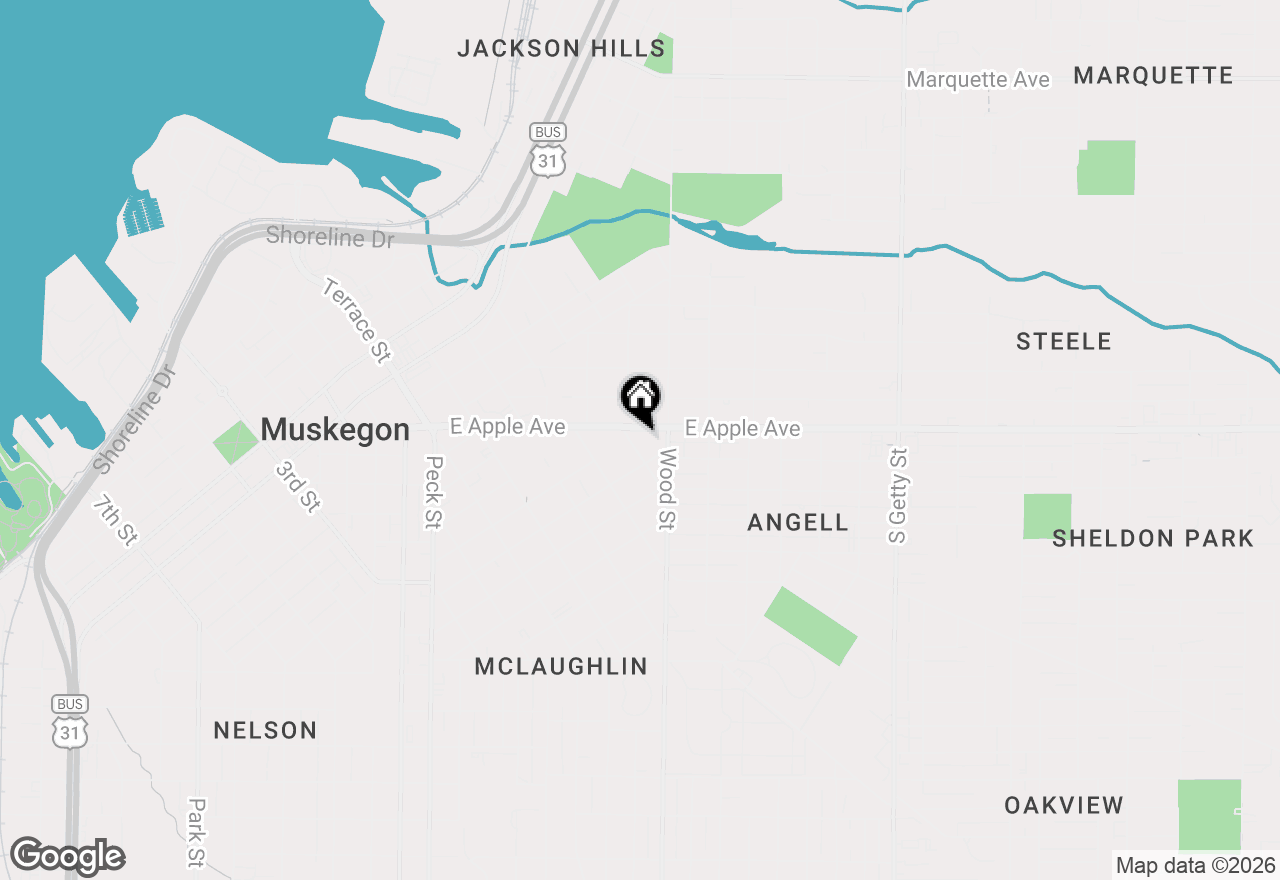 Map of 1030 Sophia Street, Muskegon, MI 49442