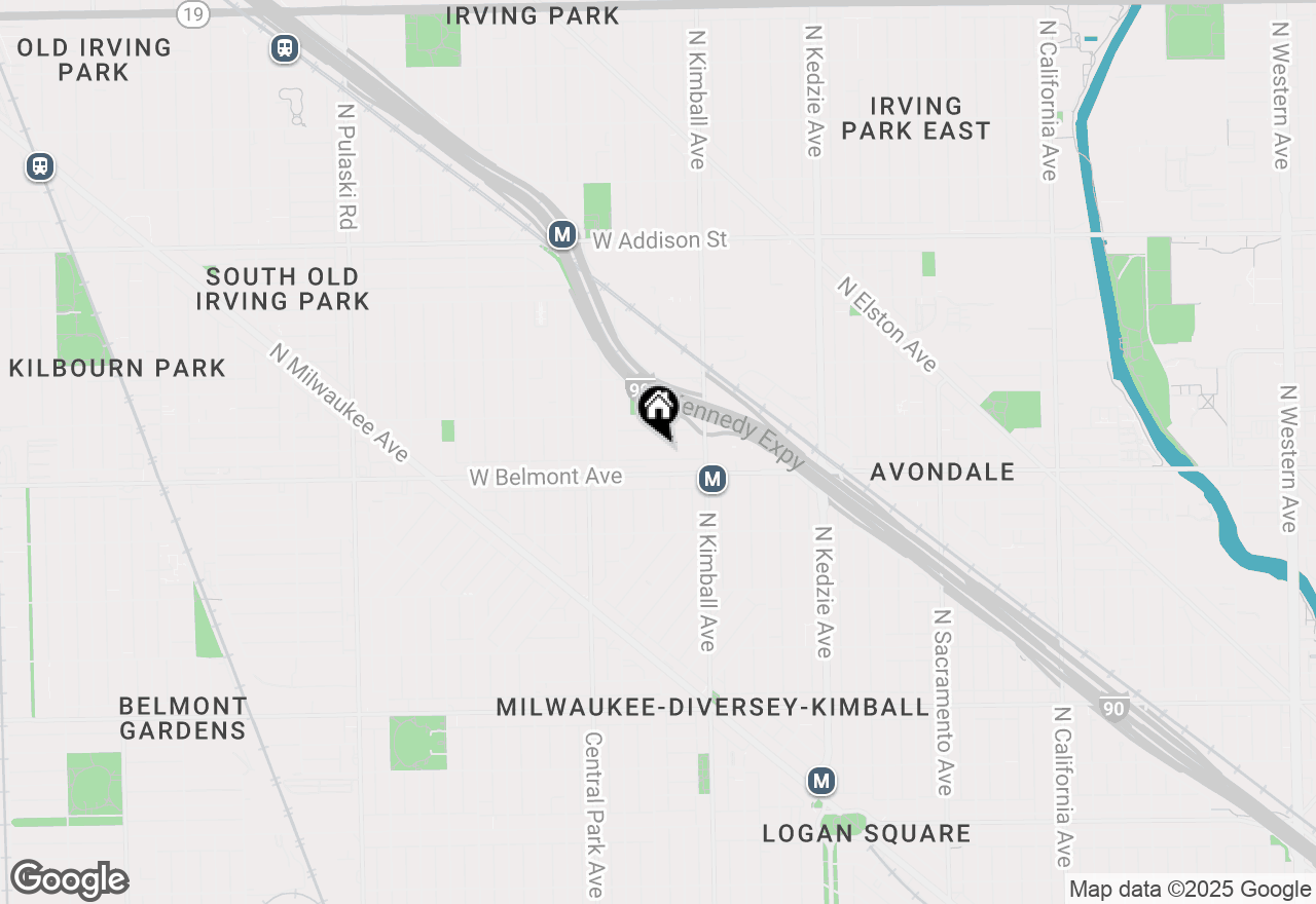 Map of 3447 W Melrose Street, Chicago, IL 60618