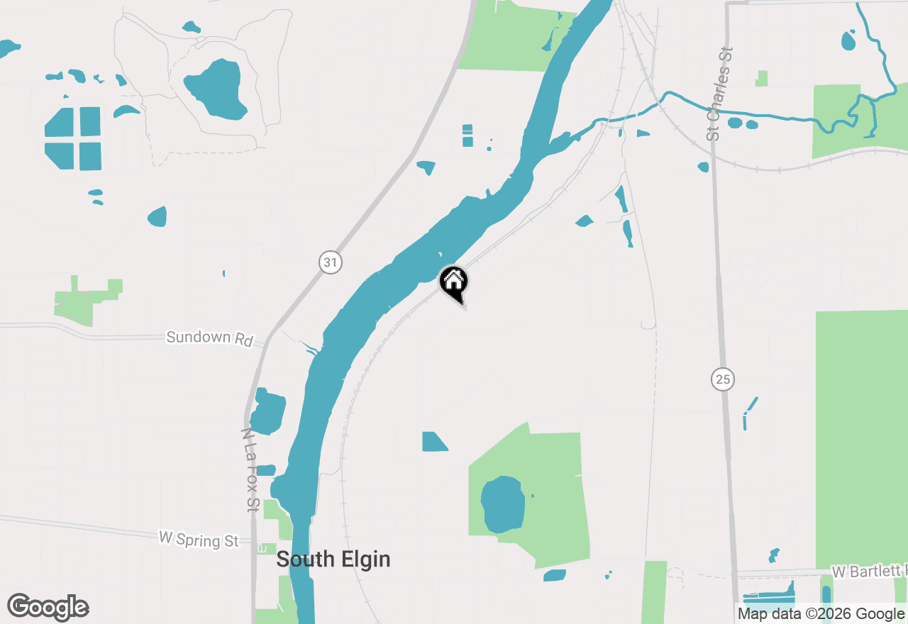 Map of 1630 Raymond Street, South Elgin, IL 60177