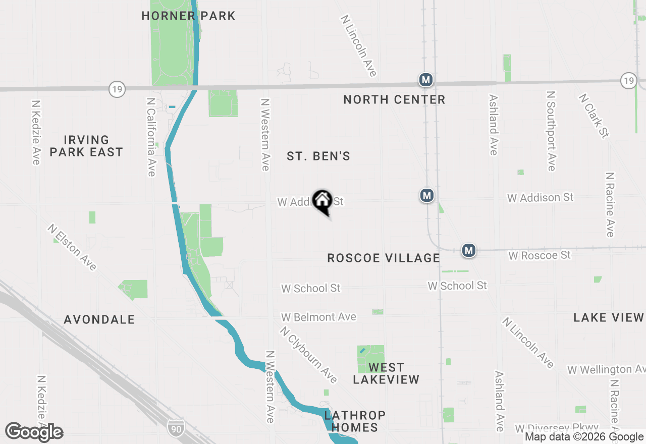 Map of 3514 N Leavitt Street, Chicago, IL 60618