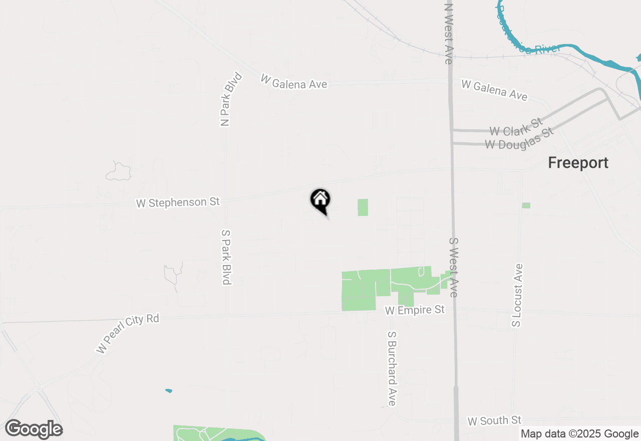 Map of 1241 W Pleasant Street, Freeport, IL 61032