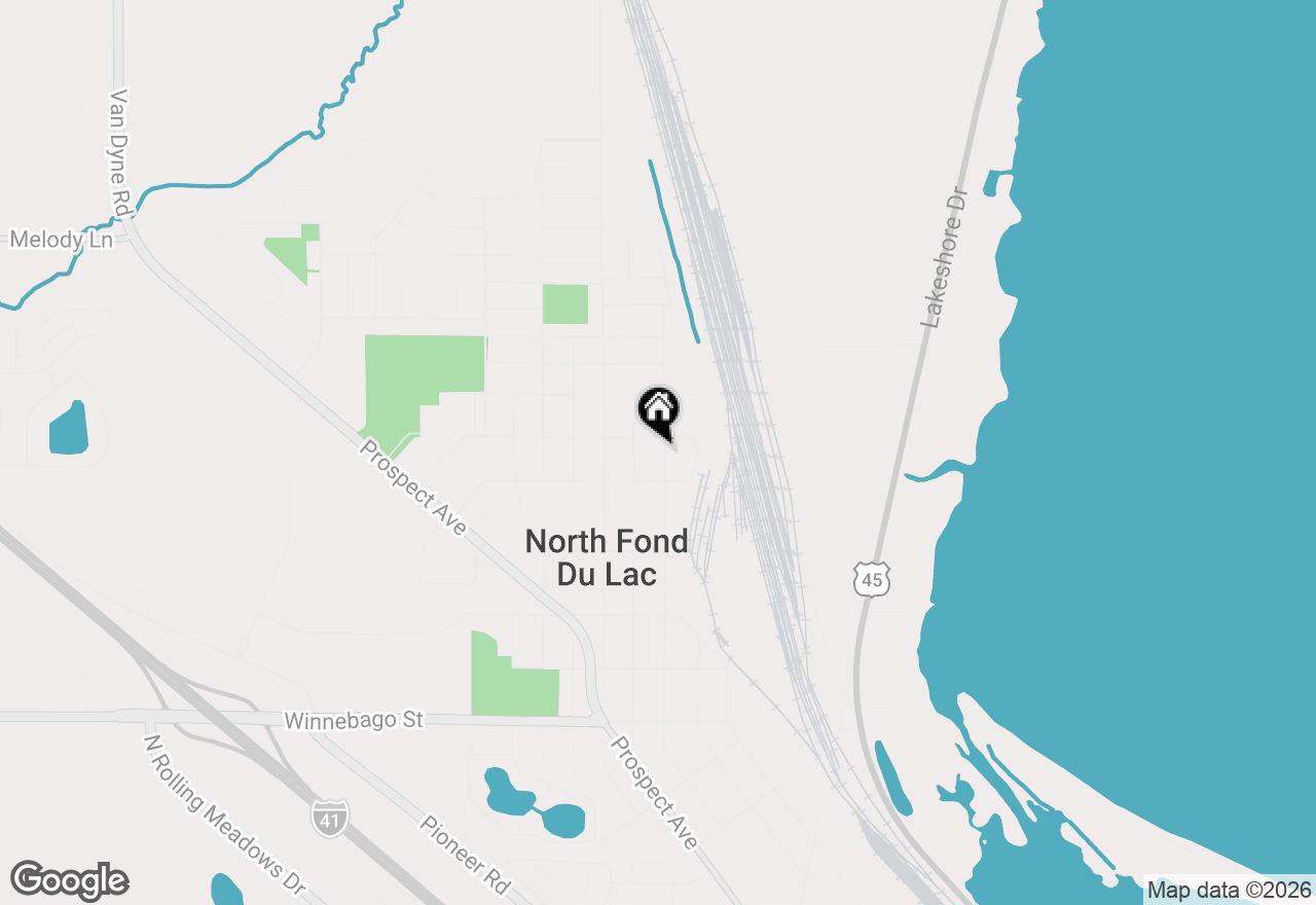 Map of 1015 Wisconsin Avenue, North Fond Du Lac, WI 54937