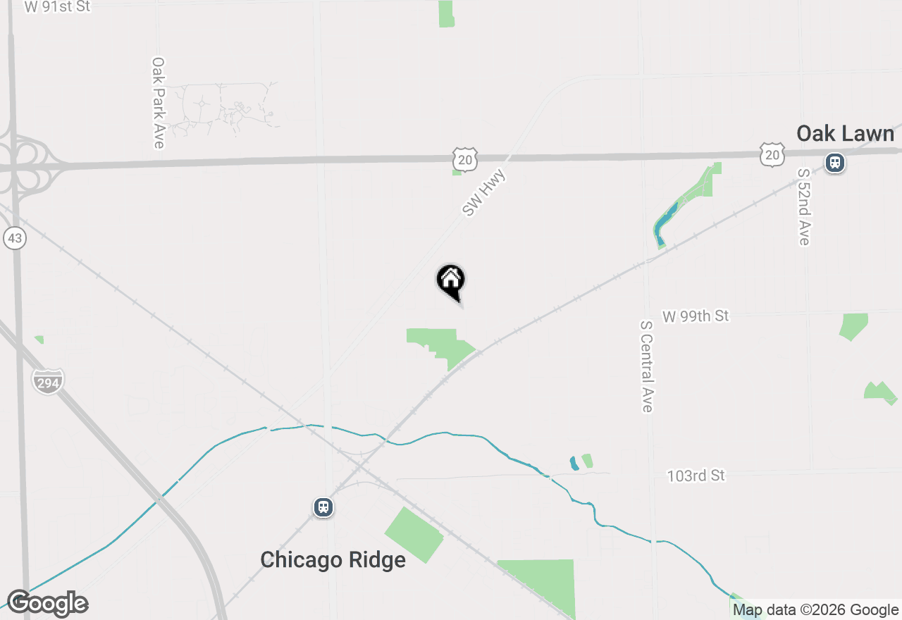 Map of 9839 Meade Avenue, Oak Lawn, IL 60453