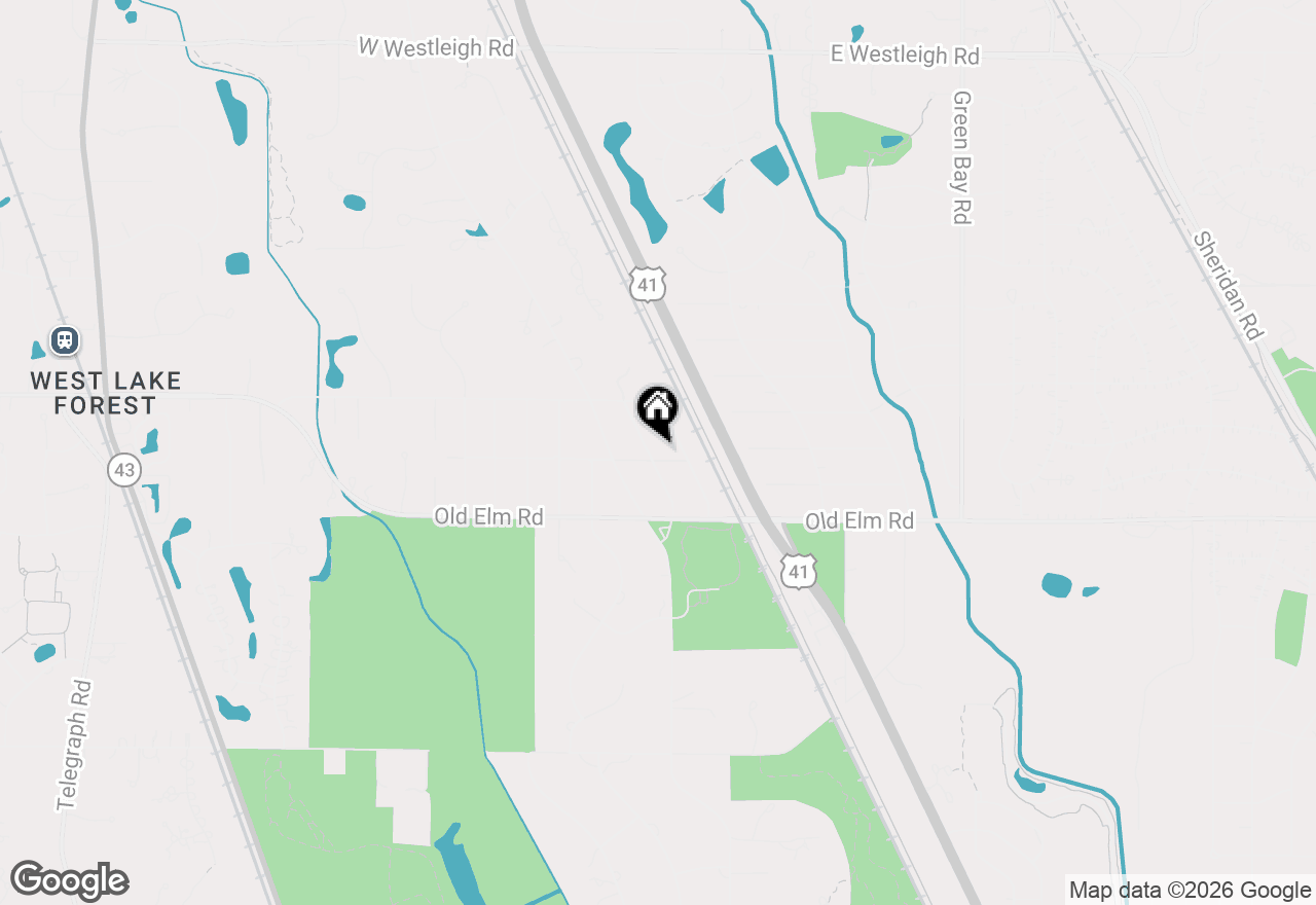 Map of 1087 Highland Avenue, Lake Forest, IL 60045