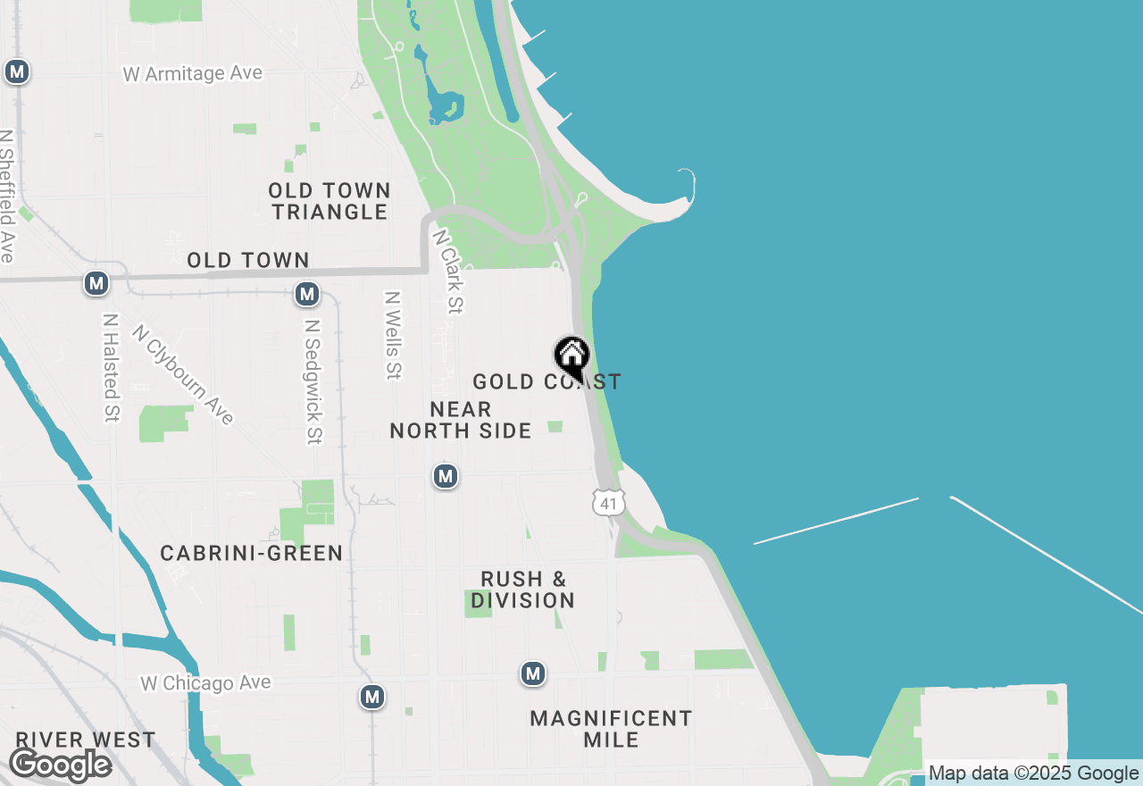 Map of 61 E Banks Street #307, Chicago, IL 60610