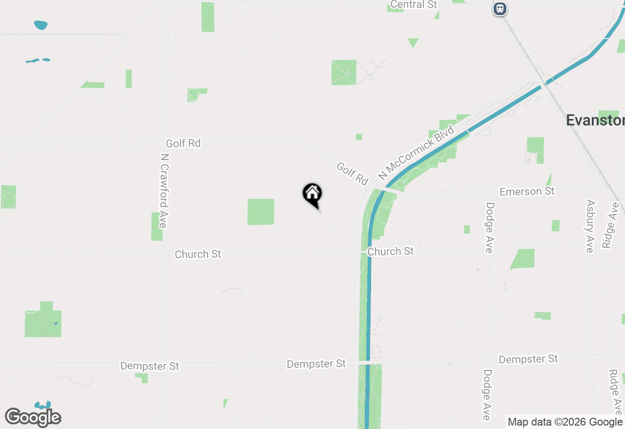 Map of 9320 Forestview Road, Evanston, IL 60203