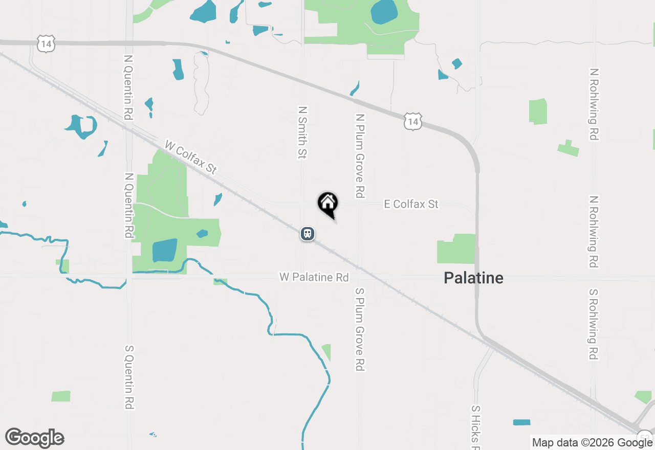 Map of 146 N Brockway Street #1, Palatine, IL 60067