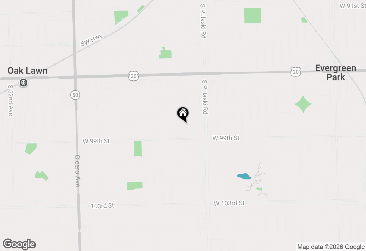 Map of 4115 W 98th Street #B, Oak Lawn, IL 60453