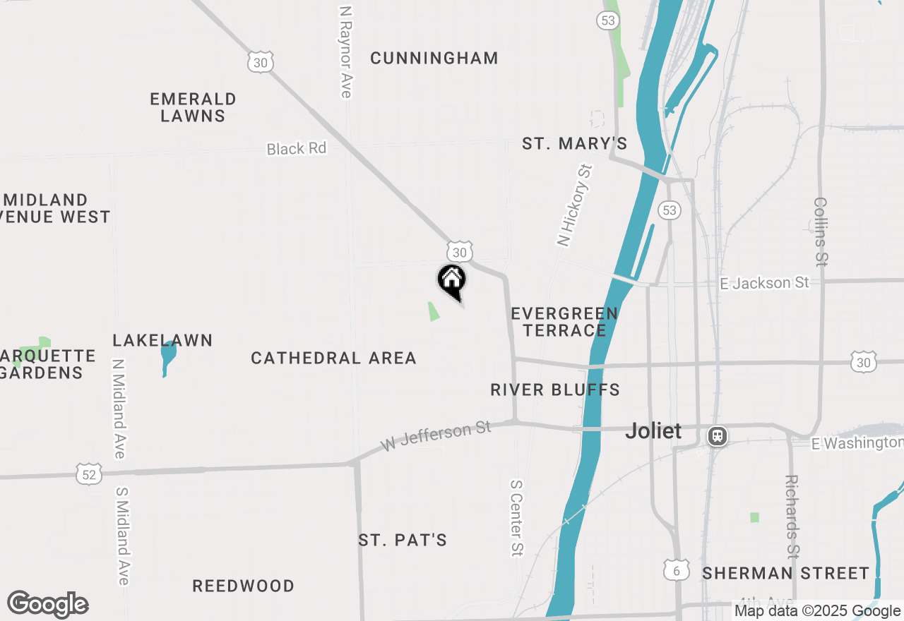Map of 509 Buell Avenue, Joliet, IL 60435