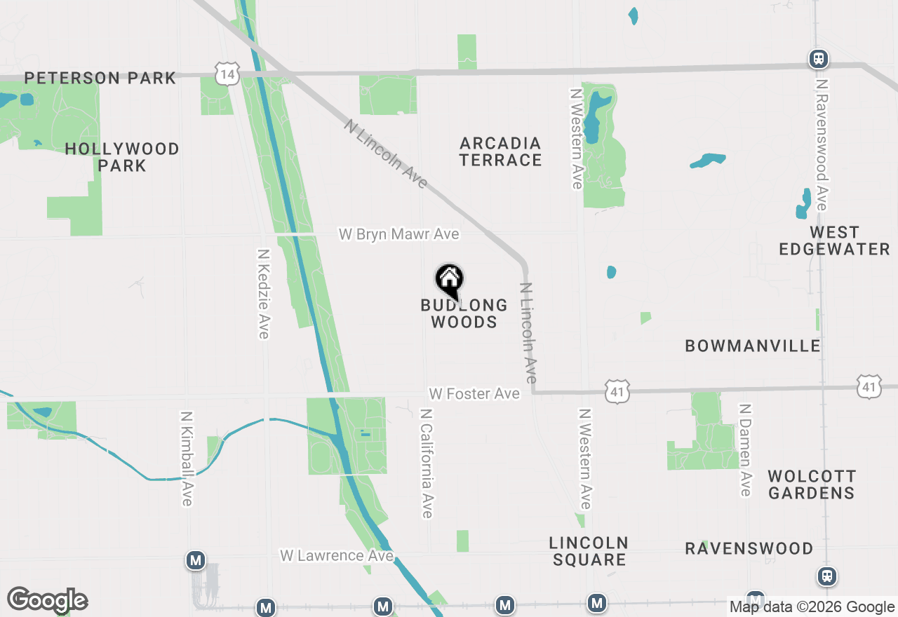 Map of 2718 W Balmoral Avenue #2, Chicago, IL 60625