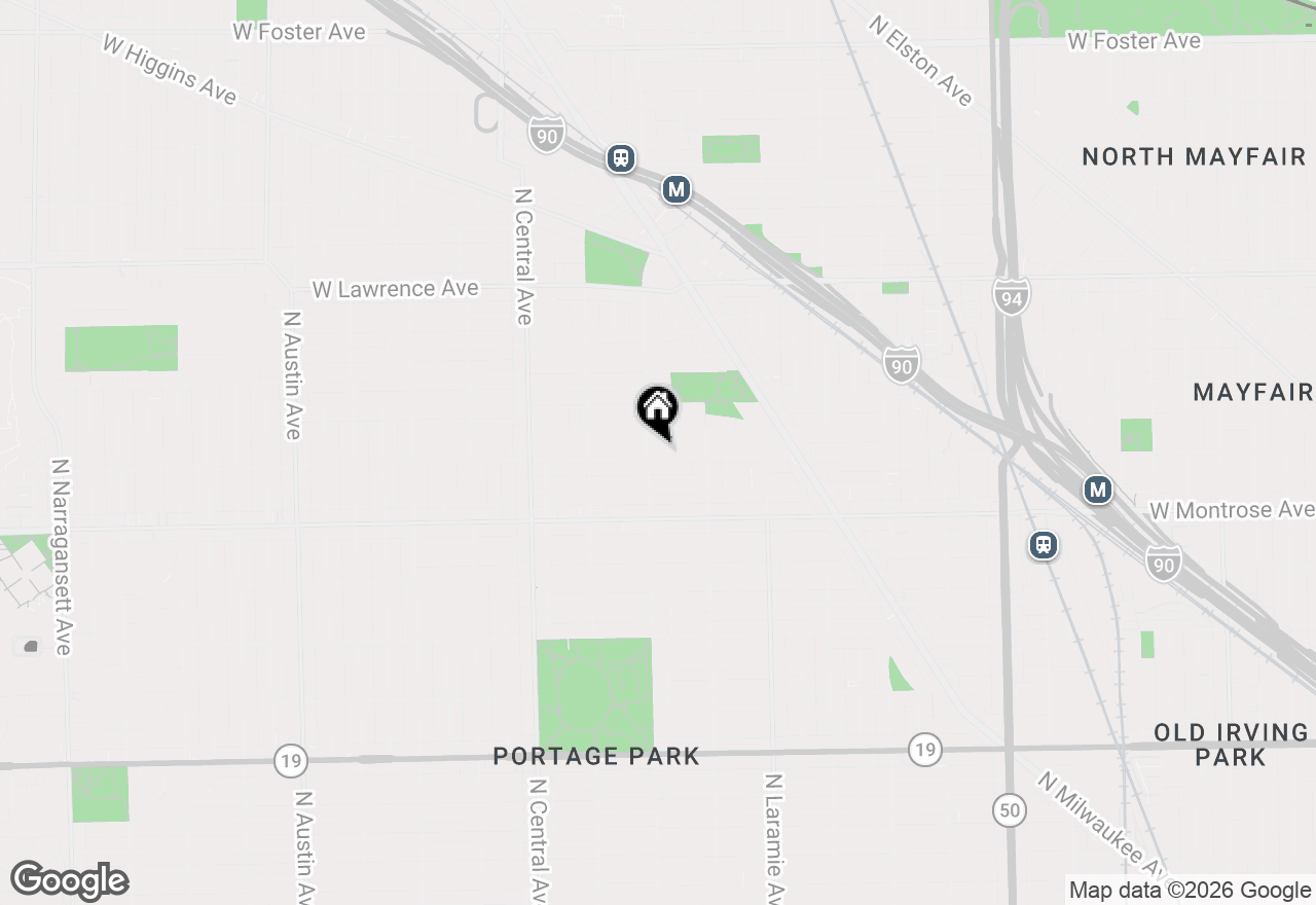 Map of 5350 W Sunnyside Avenue, Chicago, IL 60630