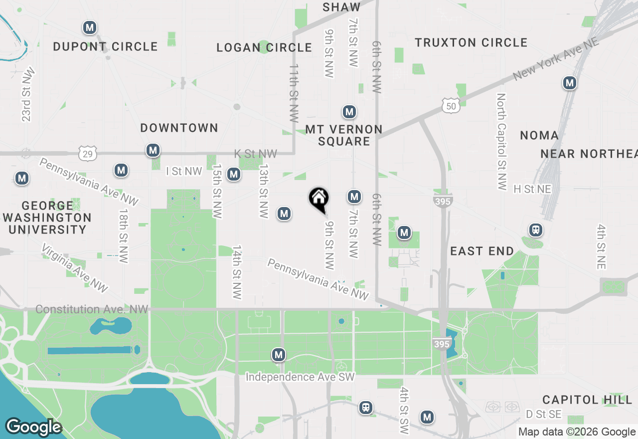 Map of 916 G Street Nw #903, Washington, DC 20001