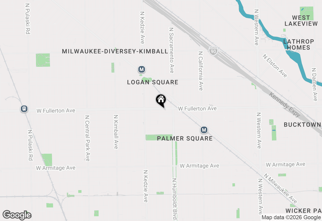 Map of 3051 W Fullerton Avenue #1, Chicago, IL 60647