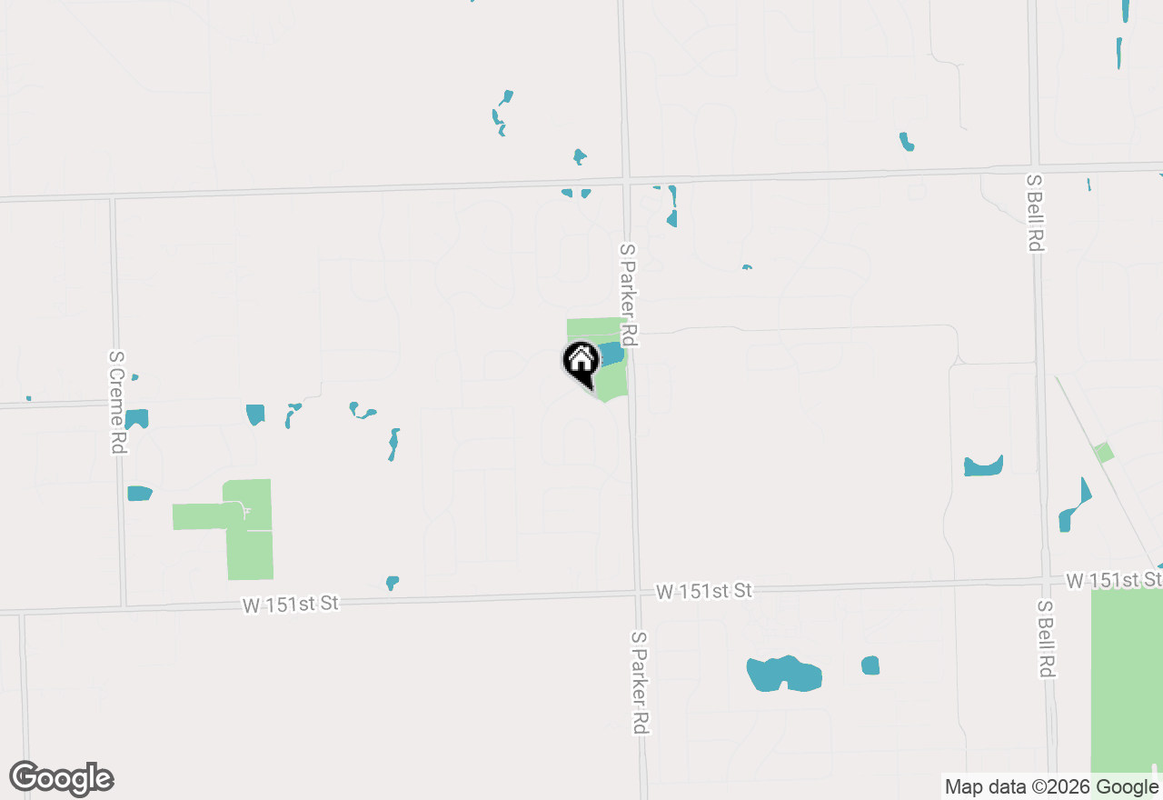 Map of 14712 S Arboretum Drive, Homer Glen, IL 60491
