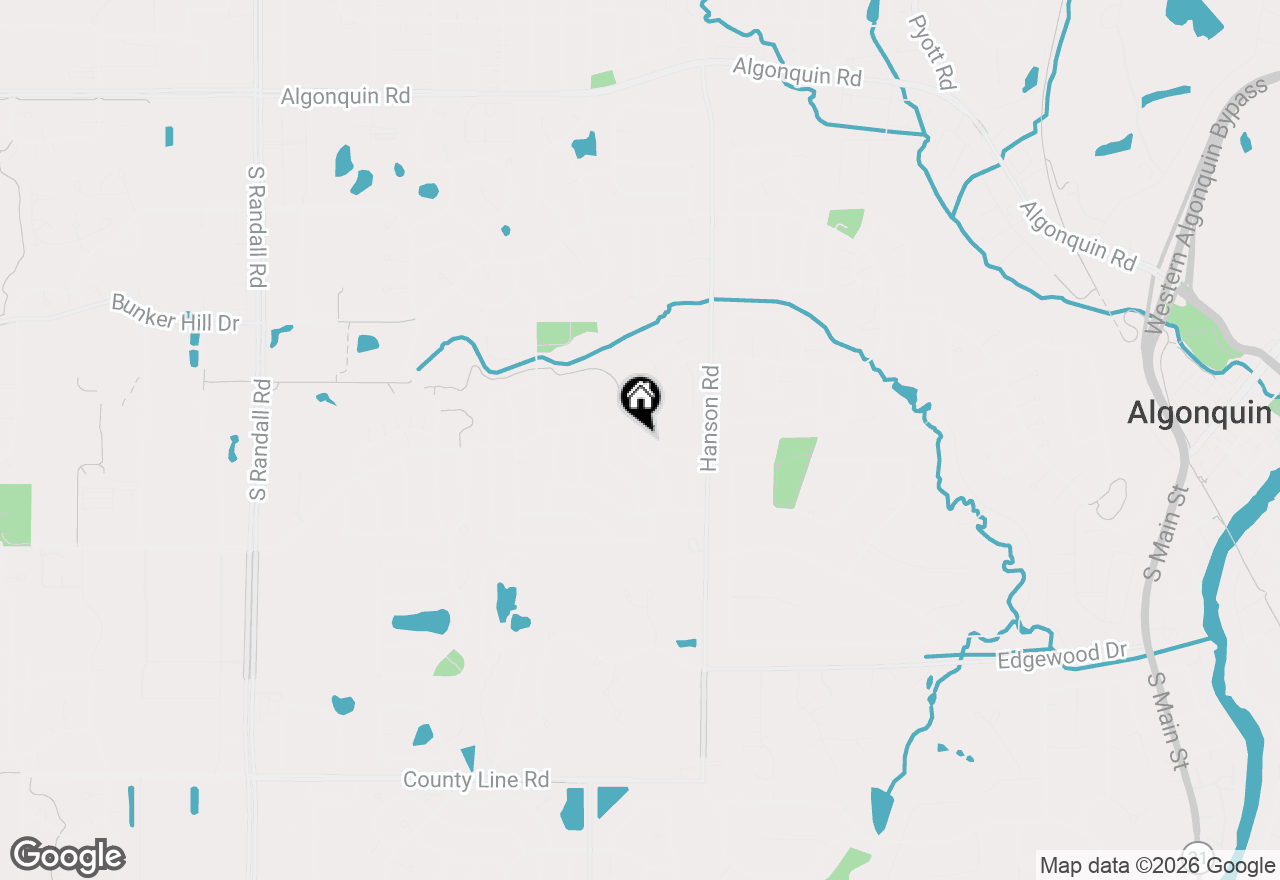 Map of 731 Roaring Brook Lane, Algonquin, IL 60102