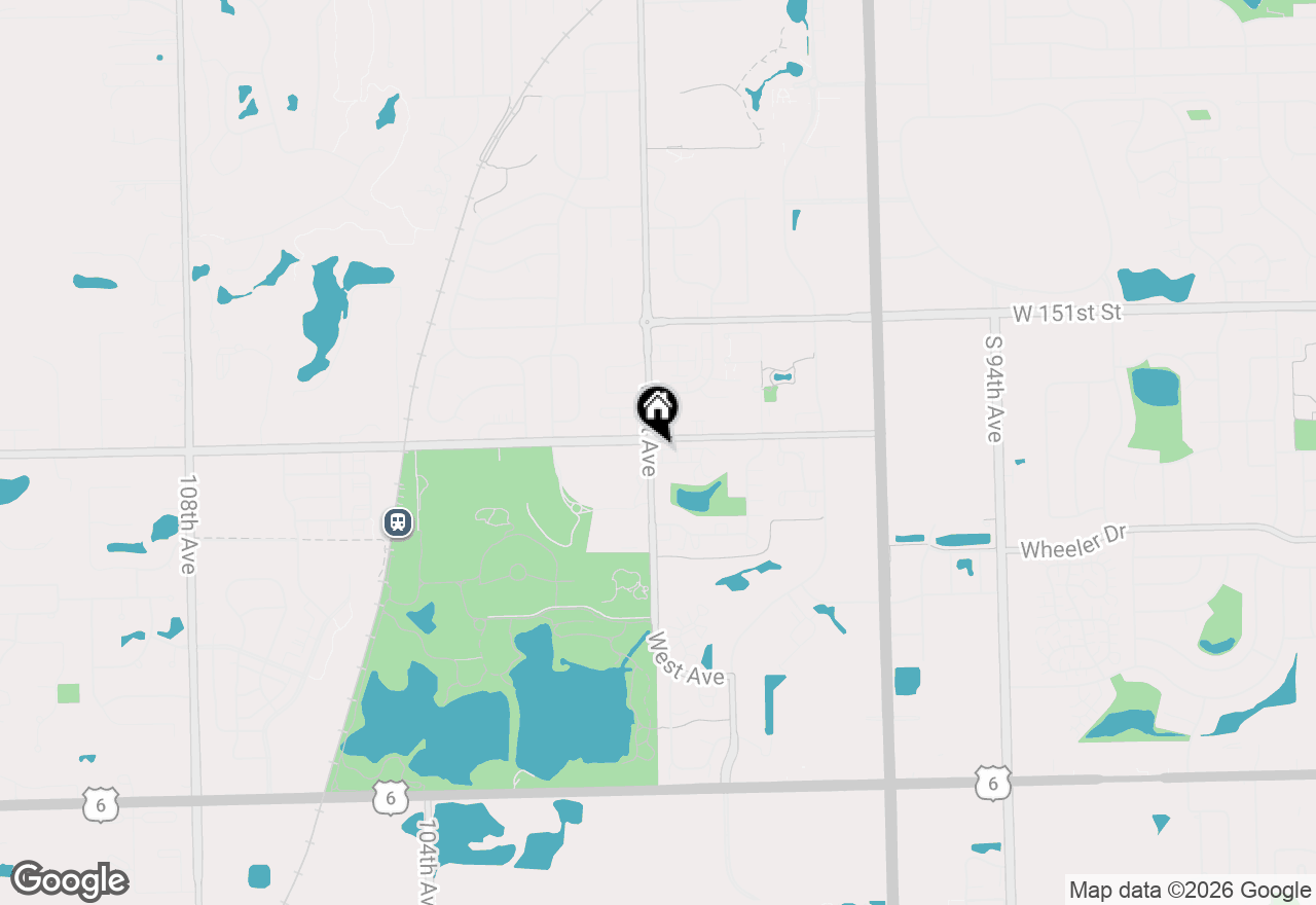 Map of 9950 Shady Lane #1B, Orland Park, IL 60462