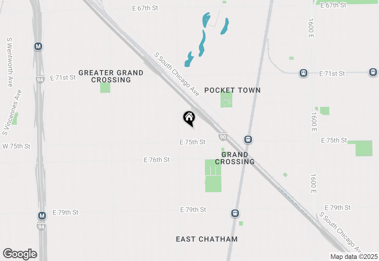 Map of 7417 S Maryland Avenue, Chicago, IL 60619