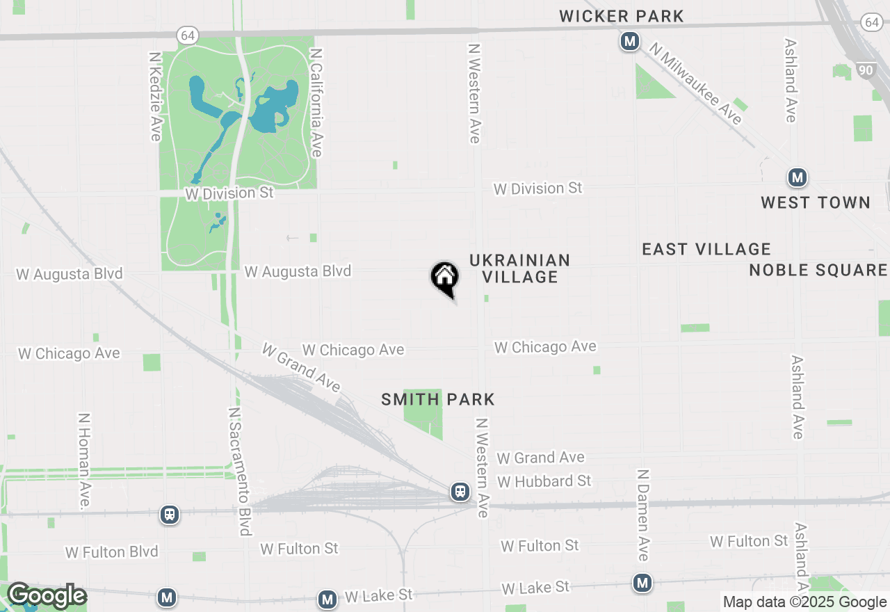 Map of 2452 W Iowa Street #2, Chicago, IL 60622