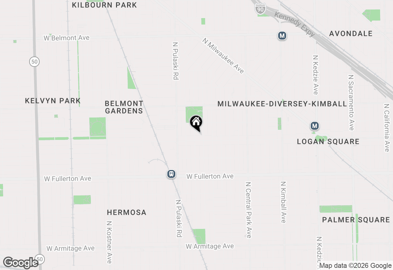 Map of 2617 N Springfield Avenue, Chicago, IL 60647