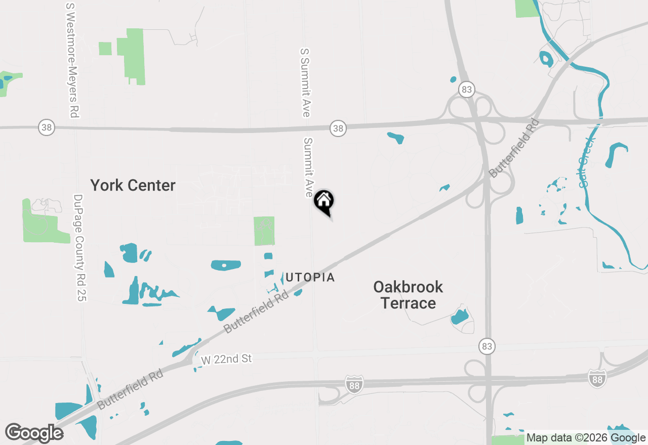 Map of 1S336 Buttercup Lane, Villa Park, IL 60181
