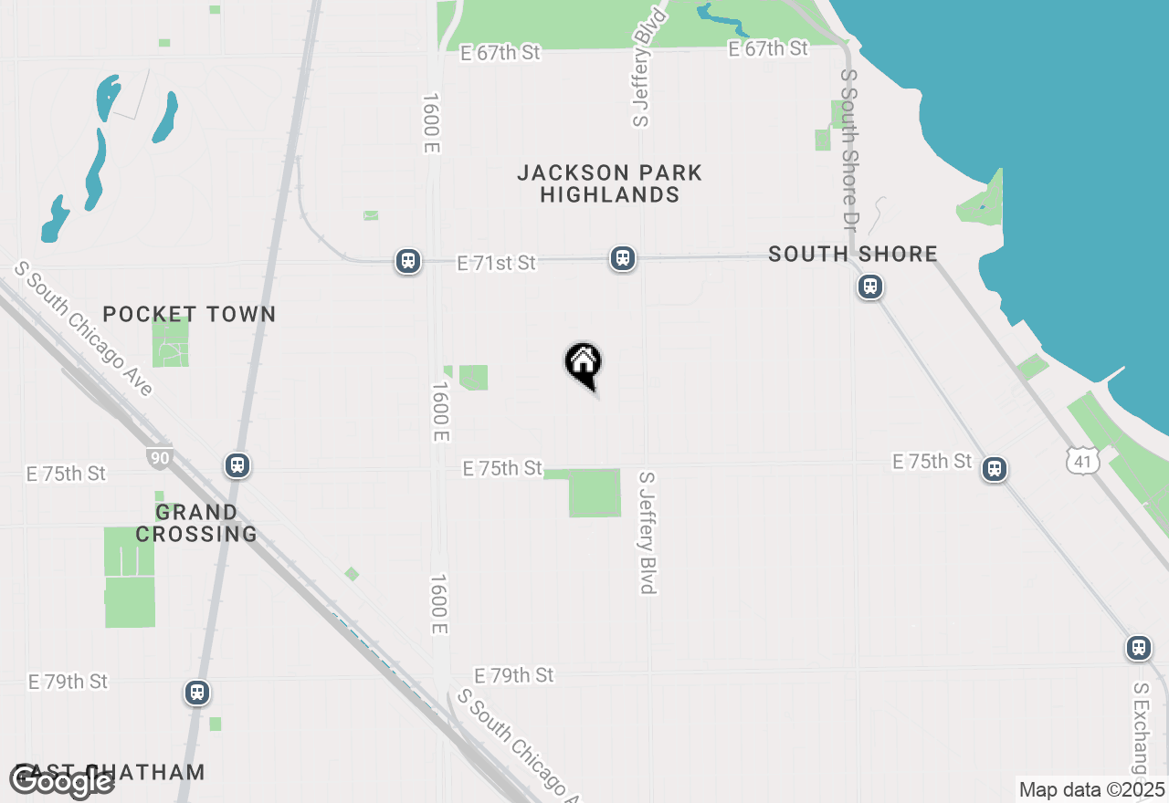 Map of 7345 S Bennett Avenue, Chicago, IL 60649