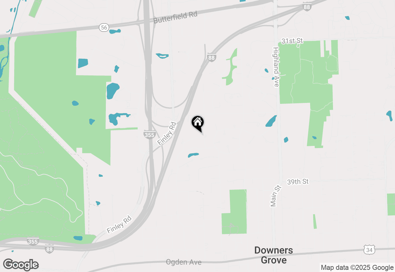 Map of 1460 Arrow Wood Lane, Downers Grove, IL 60515