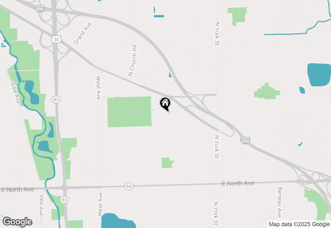 Map of 541 N Myrtle Avenue, Elmhurst, IL 60126