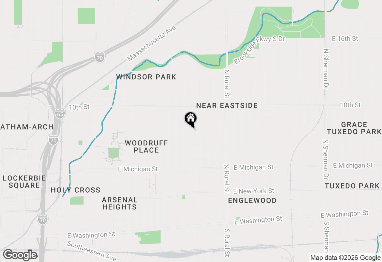 Map of 818 N Keystone Avenue, Indianapolis, IN 46201