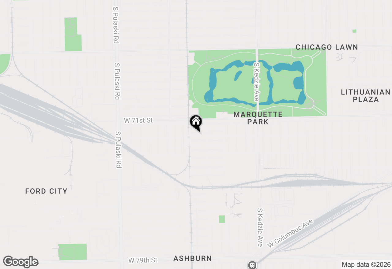 Map of 3534 W 72nd Street, Chicago, IL 60629