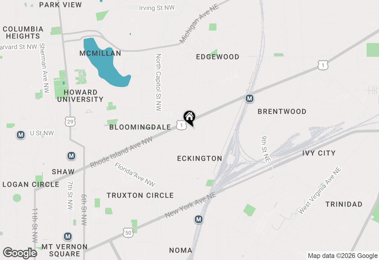 Map of 151 Uhland Terrace Ne, Washington, DC 20002