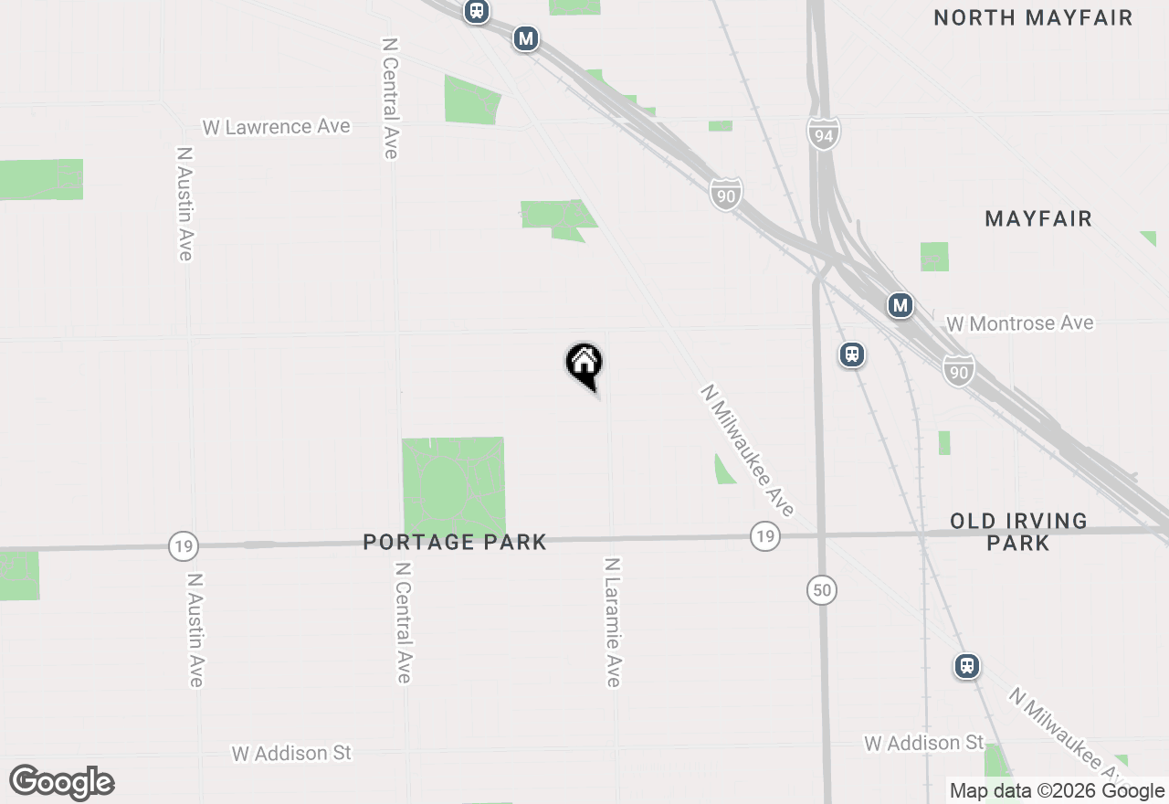 Map of 5226 W Hutchinson Street #1, Chicago, IL 60641