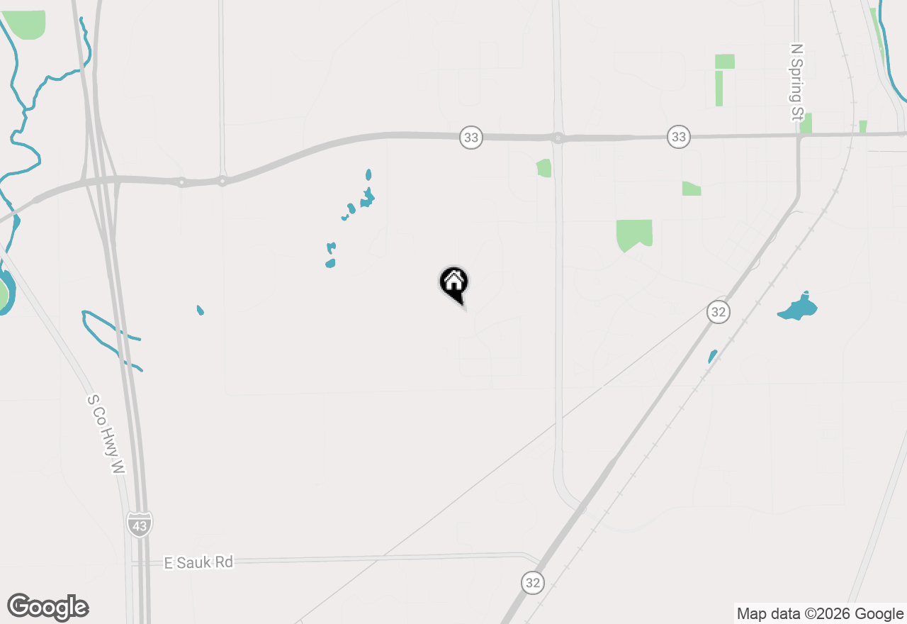 Map of 879 Amber Ln, Port Washington, WI 53074