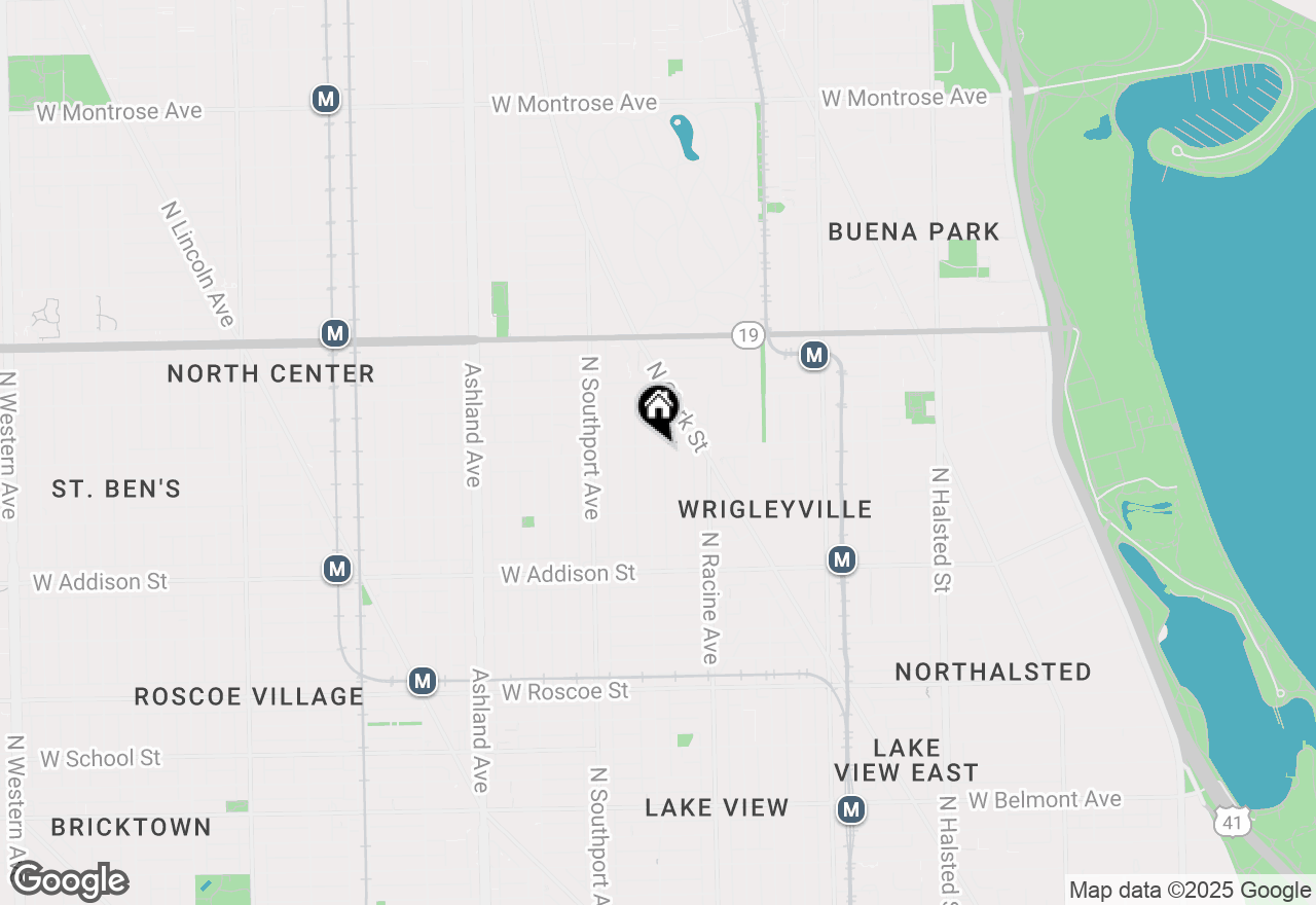 Map of 3765 N Lakewood Avenue #2, Chicago, IL 60613